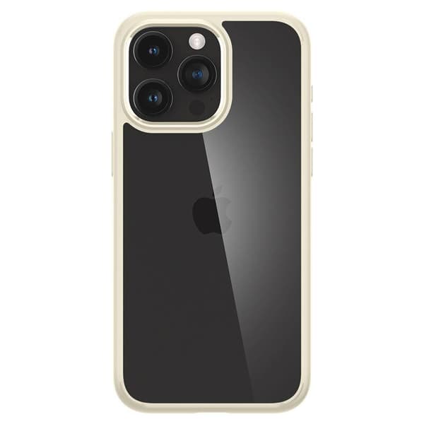 Spigen Crystal Hybrid, sandbeige - iPhone 15 Pro Max