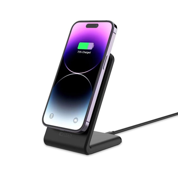 TECH-PROTECT QI15W-A23 MAGNETISK MAGSAFE TRÅDLØS LADER SORT