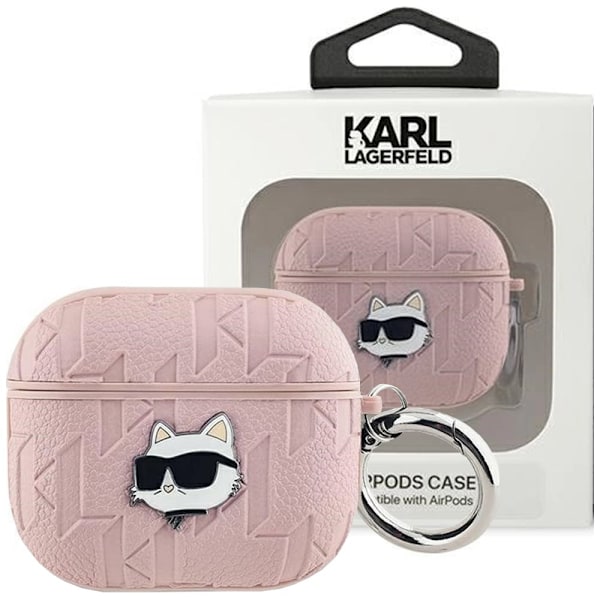 Karl Lagerfeld Monogram Choupette-hodeveske til AirPods Pro 2 - Rosa