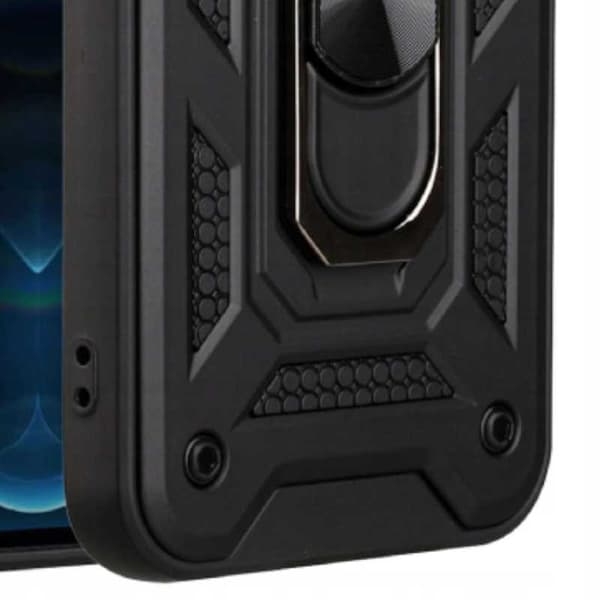 Spacecase Case Cover För Iphone 12 Pro Camring Svart