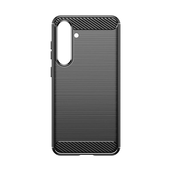 TASKE TIL CARBON CASE SAMSUNG GALAXY S24+ FLEKSIBELT SILIKONE CARBON COVER - SORT