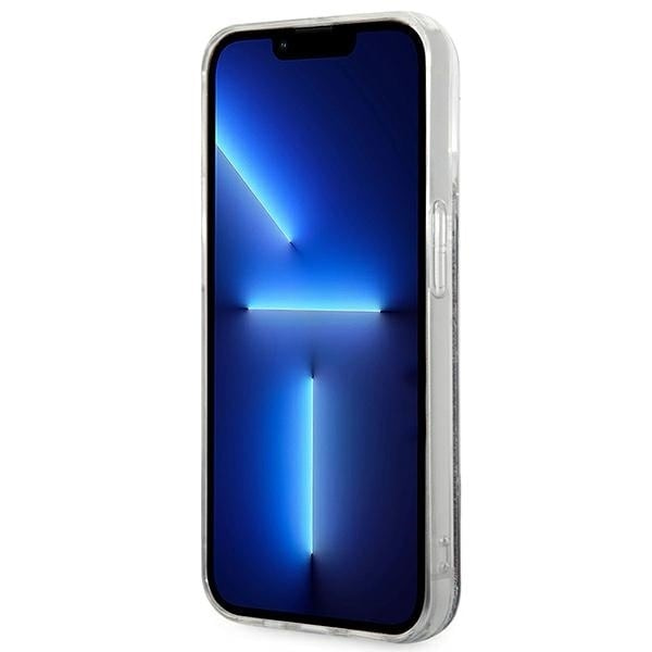 KARL LAGERFELD LIQUID GLITTER MONOGRAM COVER TIL IPHONE 14 PRO MAX - SORT