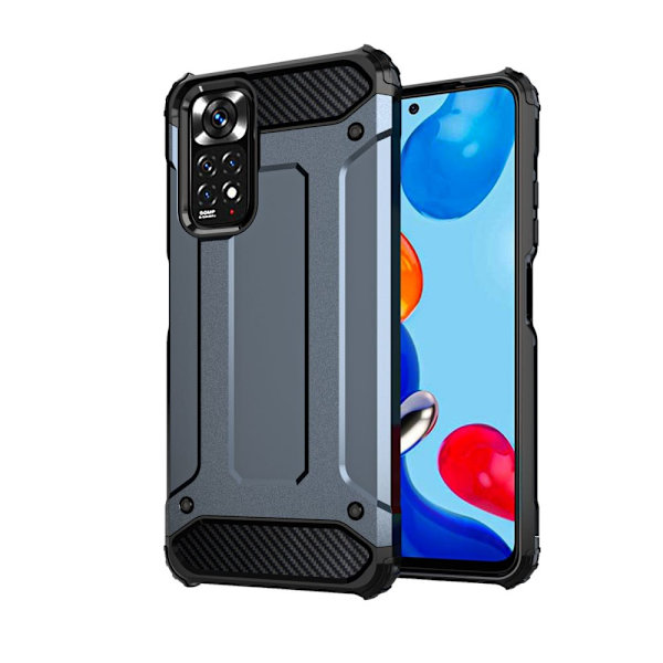 Hybrid Armor pansret hybriddeksel for Xiaomi Redmi Note 11S / Note 11 blå