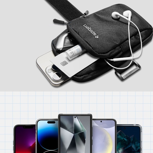 SPIGEN A702 DYNAMIC SHIELD ARMBÅND SORT