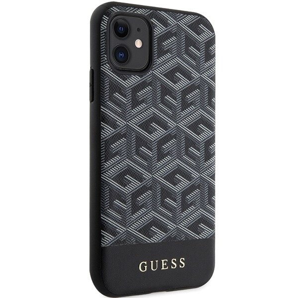 Guess G Cube Stripes MagSafe GUHMN61HGCFSEK-deksel til iPhone 11 / Xr svart