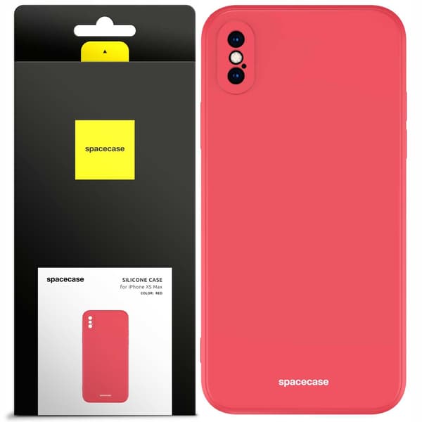 Spacecase Silikonfodral Till Iphone Xs Max Red