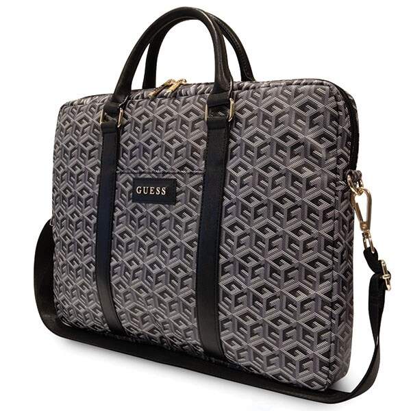 Guess GCube Stripes Laptop Bag 16 - Svart