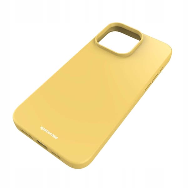 Spacecase Silikonfodral För Iphone 15 Pro Max Gul Gul