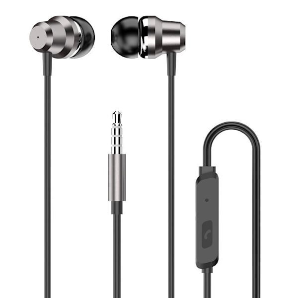 DUDAO IN-EAR HØRETELEFONER HEADSET MED FJERNBETJENING OG MIKROFON 3,5 MM MINI JACK SØLV (X10 PRO SØLV)