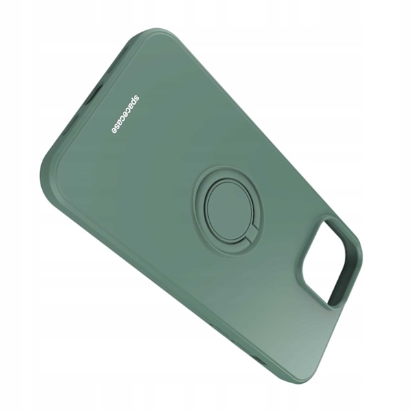 Spacecase Silikonecase Ring För Iphone 13 Pro Max Mörkgrön