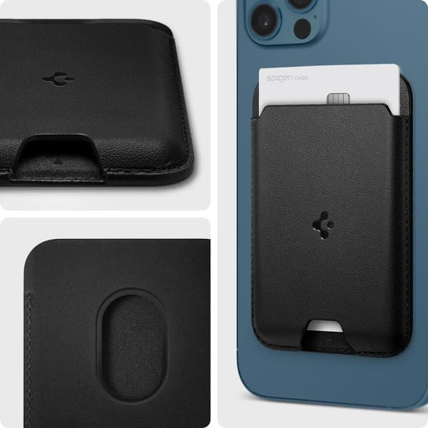 SPIGEN VALENTINUS MAGSAFE UNIVERSAL MAGNETISK KORT SORT