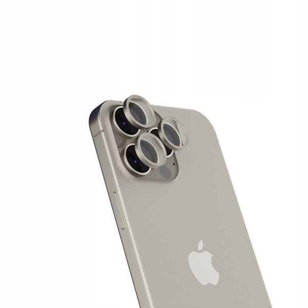 Rymdfodral Kamera I Härdat Glas För Iphone 16 Pro/Max Natural Titan