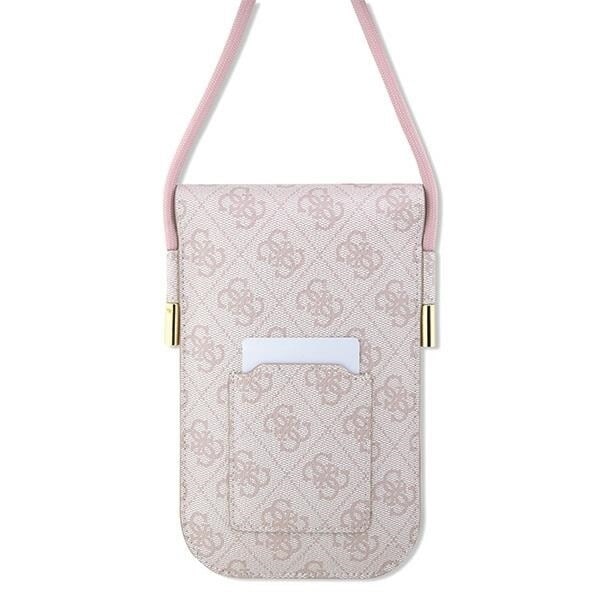 Guess veske GUOWBP4SNSP - rosa 4G Metal Script-logo