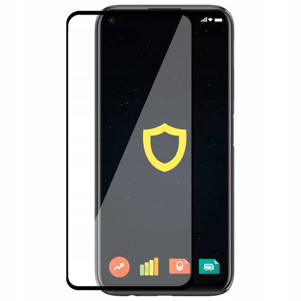 Spacecase 5D Härdat Glas För Realme 7 7 5G Helt Glas Fram