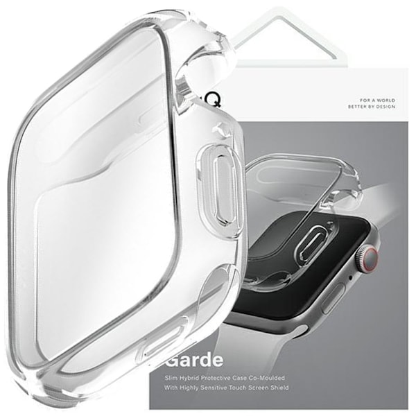 UNIQ Garde Apple Watch Series 7/8 45mm veske. gjennomsiktig/klar
