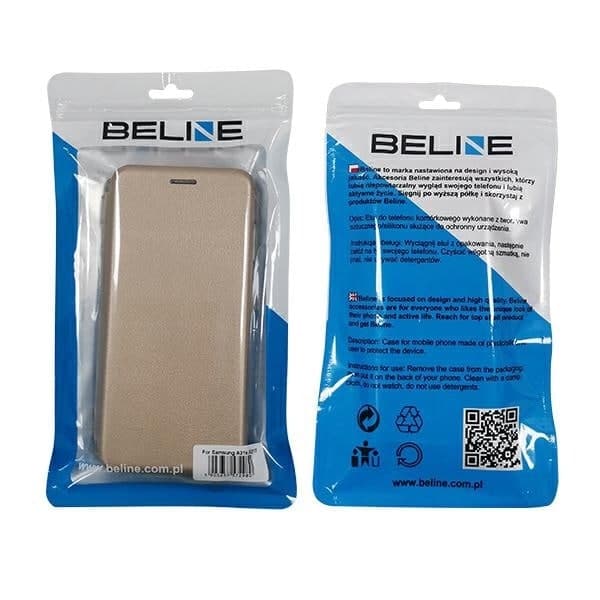 Beline Case Book Magnetisk Samsung A21s A217 guld/guld
