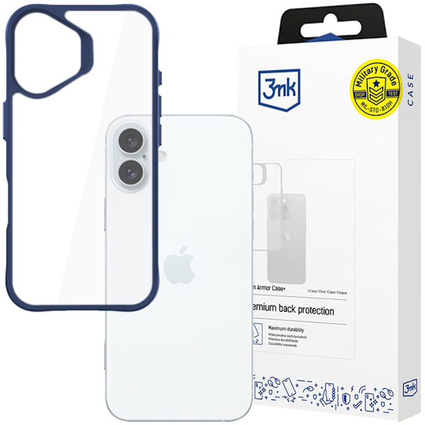 APPLE IPHONE 16 - 3MK SATIN ARMOR CASE+ BLUE