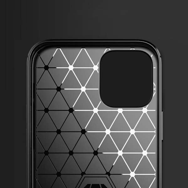 Carbon Case fleksibelt beskyttelsesdeksel for iPhone 12 mini svart