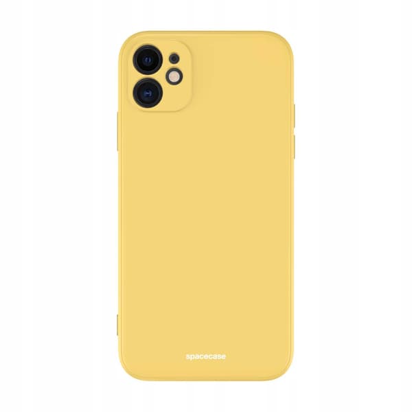 Spacecase Silikonfodral För Iphone 11 Gul Skyddstelefon