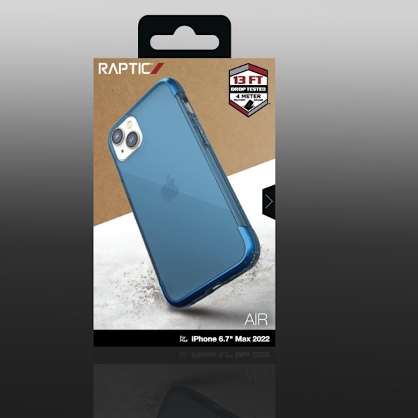 Raptic X-Doria Air Case iPhone 14 Plus pansret deksel blå