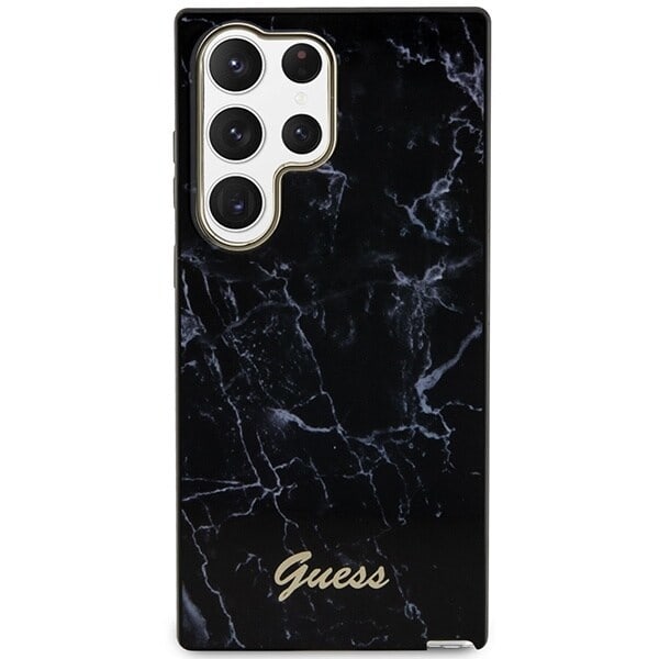 Guess GUHCS23LPCUMAK S23 Ultra S918 Veske - Svart marmor