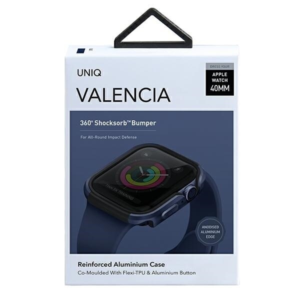 UNIQ veske Valencia Apple Watch Series 4/5/6/SE 40mm. blå / atlantisk blå
