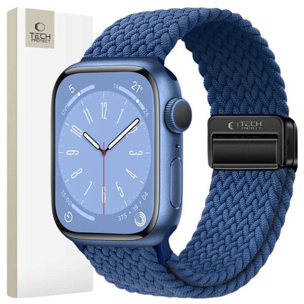 TECH-PROTECT NYLONMAG APPLE WATCH 4 / 5 / 6 / 7 / 8 / 9 / SE / ULTRA 1 / 2 (42 / 44 / 45 / 49 MM) MONTEGO BLÅ