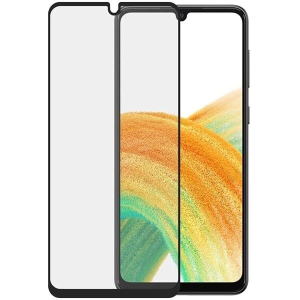 SAFE BY PANZERGLASS HÆRDET GLAS TIL SAMSUNG GALAXY A33 5G - MED SORT RAMME