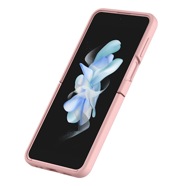 Nillkin CamShield Silikonetui til Samsung Galaxy Z Flip 4 silikondeksel med kamerabeskyttelse Peach