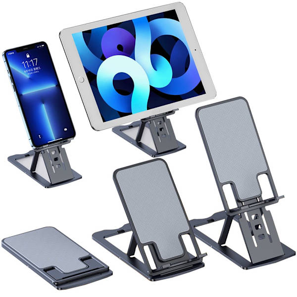 CHOETECH FOLDBART STATIV TIL SMARTPHONE/TABLET, GRÅ