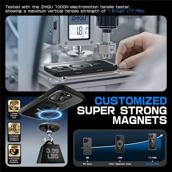 SUPCASE UB MAG ETUI MED MAGSAFE TIL IPHONE 16 PRO - SORT