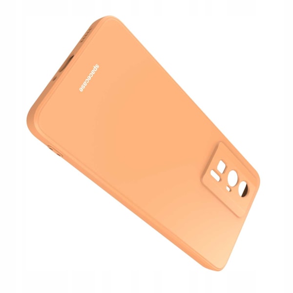Spacecase Silikonecase För Poco F5 Pro Orange Skydd