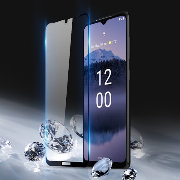 DUX DUCIS HOLDBART HÆRDET GLAS TIL NOKIA G11 PLUS 9H MED SORT RAMME