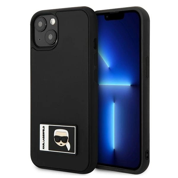 KARL LAGERFELD IKONIK PATCH COVER TIL IPHONE 13 - SORT