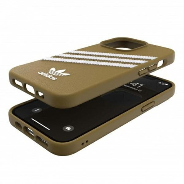 ADIDAS OR FORMSTØBT ETUI PU TIL IPHONE 13 PRO / IPHONE 13 - BEIGE OG GULD