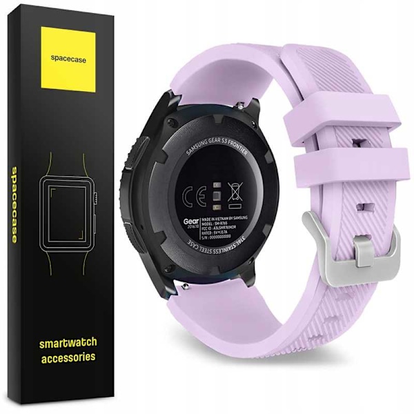 Spacecase Klorrem 22Mm Lila Silikon För Apple Watch 1 2 3 4 5