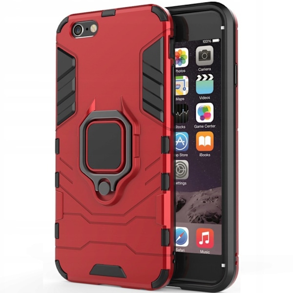 Spacecase Case Cover Till Iphone 6 6S Plus Sc X-Ring Röd