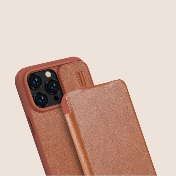 NILLKIN CASE CAMERA COVER TIL IPHONE 14 PRO MAX BROWN