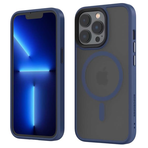 Spacecase Hybrid Case För Iphone 13 Pro Mörkblåt