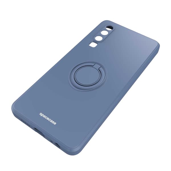 Spacecase Silikon Ringfodral Till Huawei P30 Blåt Väska