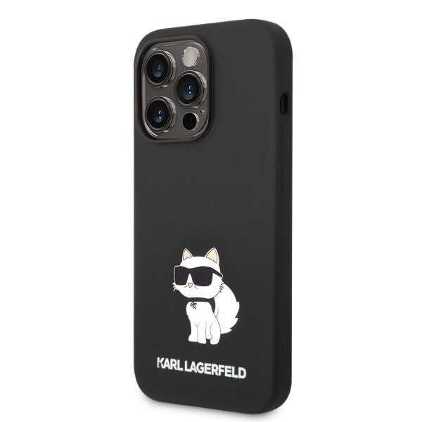 KARL LAGERFELD SILIKONE CHOUPETTE ETUI TIL IPHONE 14 PRO MAX - SORT