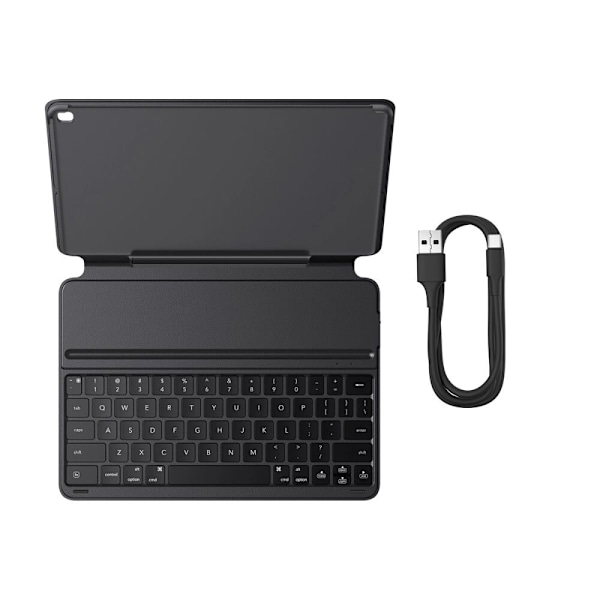 Baseus Brilliance Series Keyboard Case for iPad 10.2 (2019/2020/2021) + USB-C-kabel - Svart