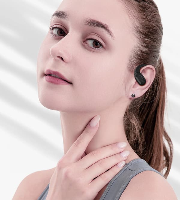 CHOETECH OWS TRÅDLØSE TWS BLUETOOTH 5.3 HOVEDTELEFONER - SORTE