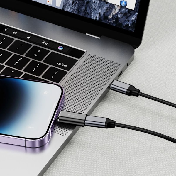 TECH-PROTECT ULTRABOOST LIGHTNING ADAPTER TYPE-C SVART