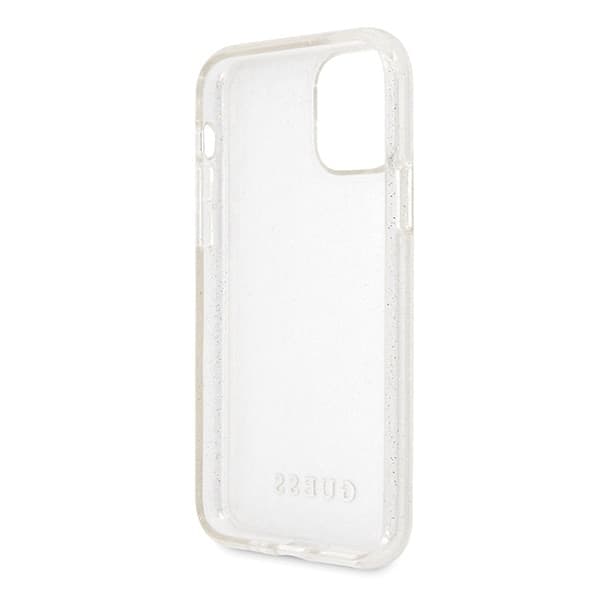 Guess GUHCN65PCGLSI iPhone 11 Pro Max sølv/sølv hardt deksel Glitter