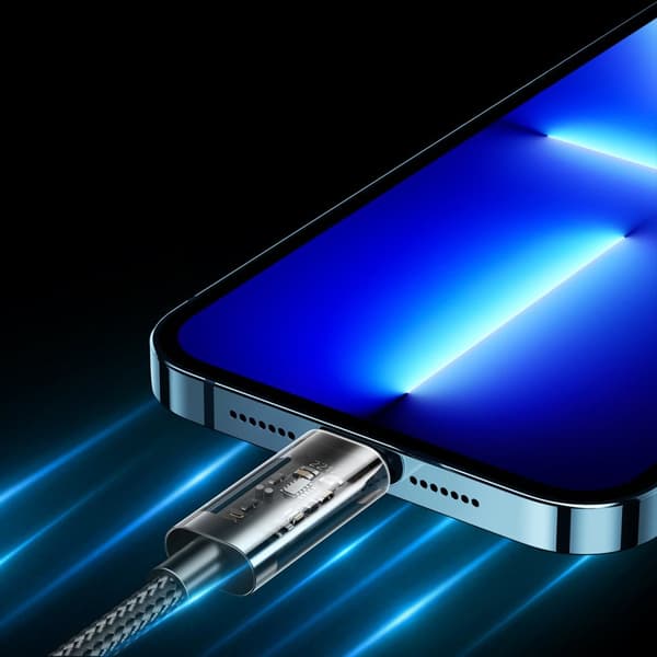 Joyroom USB - Lightning-kabel for lading / dataoverføring 2,4A 20W 2m blå (S-UL012A20)