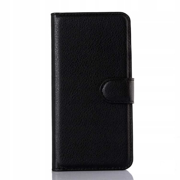 Litchi Case Cover För Iphone 6 6S Plus Svart Skydd