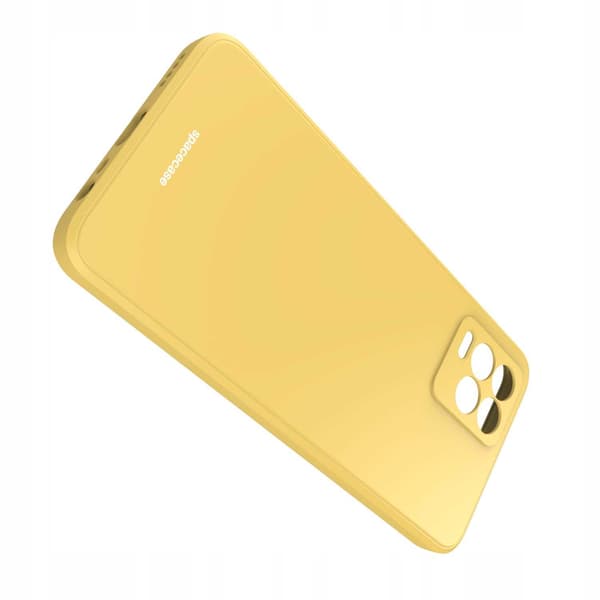 Spacecase Silikonecase För Realme 8 8 Pro Yellow Skydd