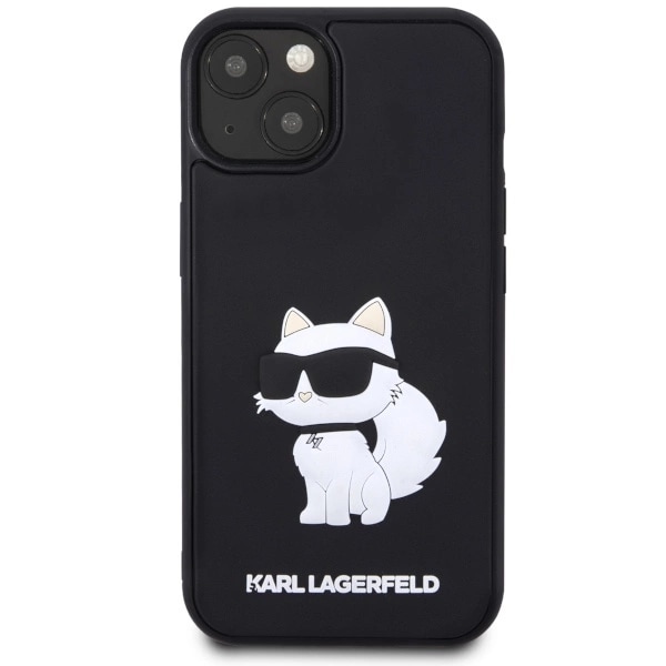 KARL LAGERFELD RUBBER CHOUPETTE 3D ETUI TIL IPHONE 14 PLUS - SORT