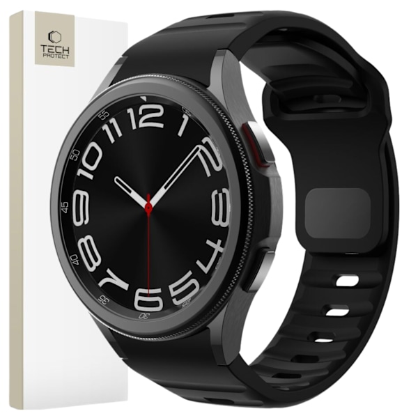 TEKNISK BESKYTTELSE SILICONE LINE SAMSUNG GALAXY WATCH 4/5/5 PRO / 6/7 / FE SORT